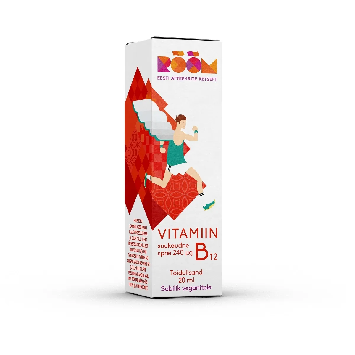 RÕÕM VITAMIIN B12 SUUKAUDNE SPREI 240 MCG 20ML - Изображение товара