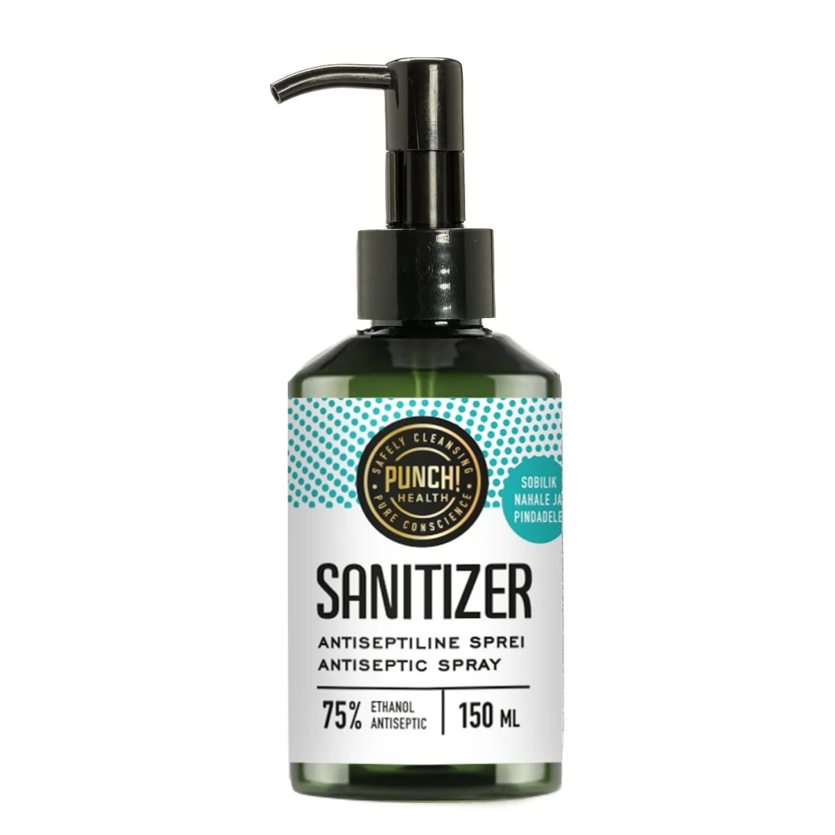 PUNCH SANITIZER KÄTE DESINFITSEERIMISVAHEND 150ML PUMBAGA - Изображение товара