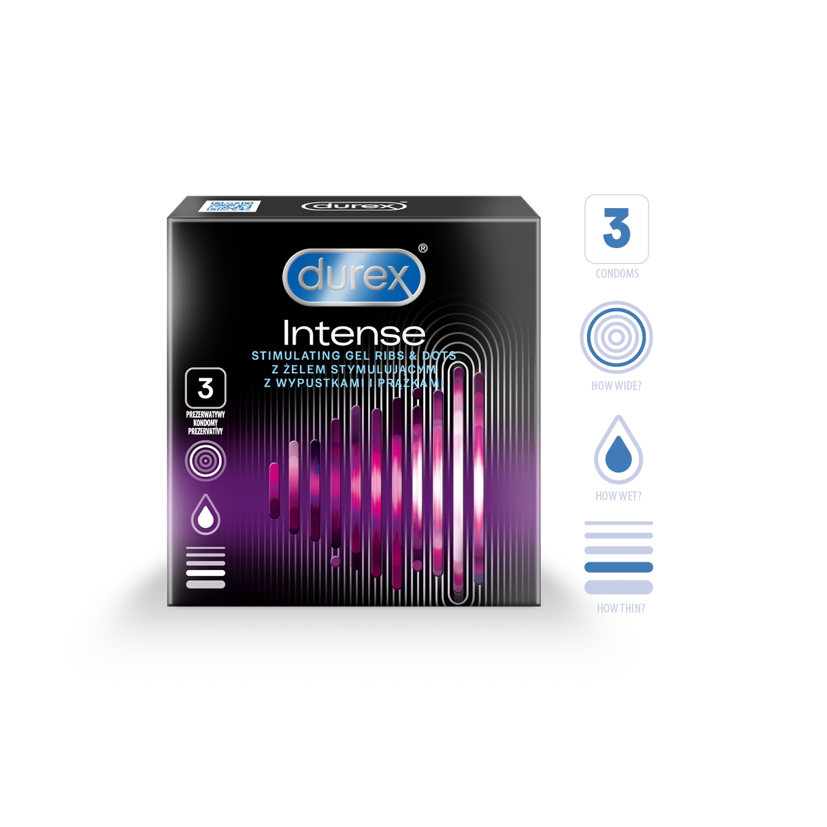 DUREX KONDOOMID INTENSE N3 - Product Image