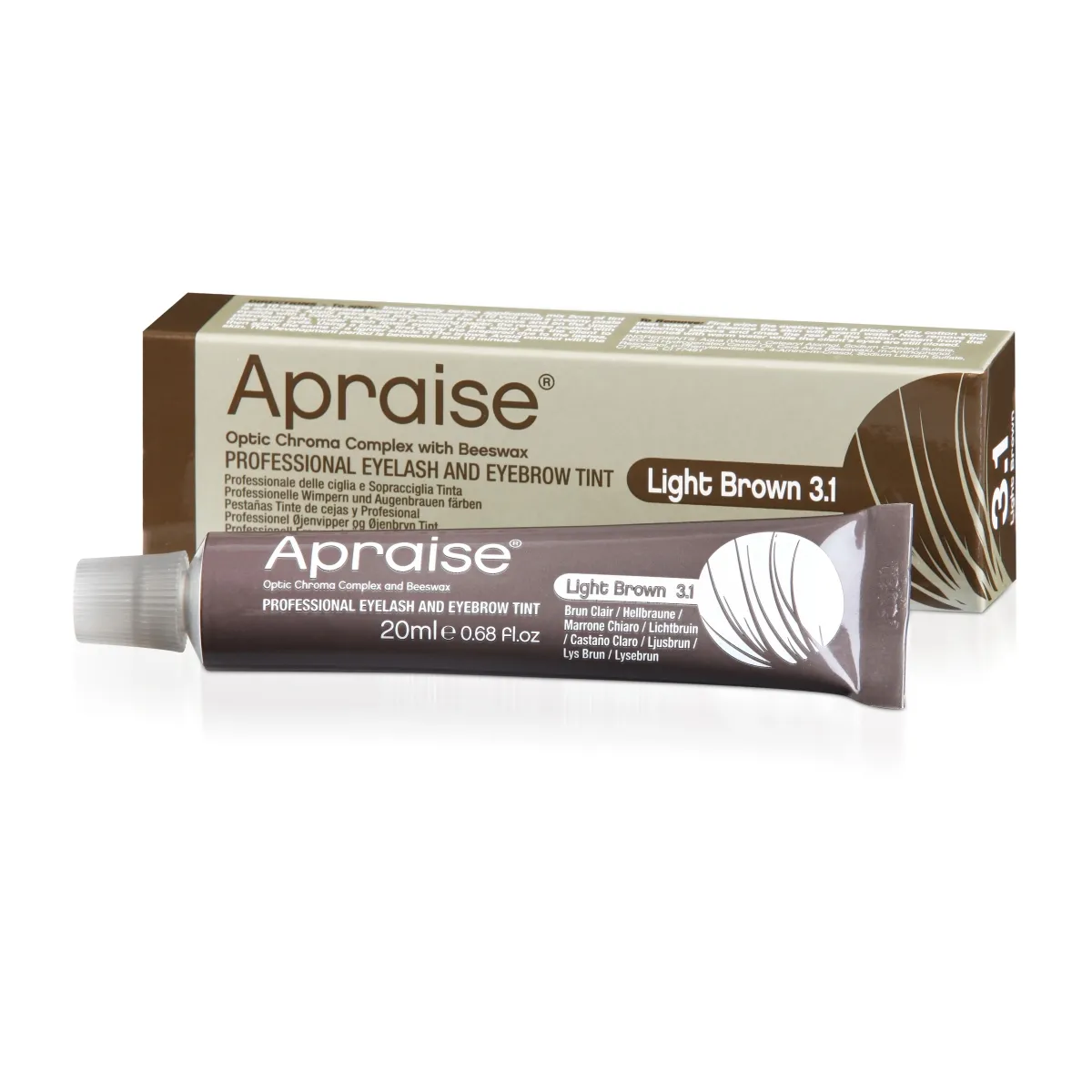 APRAISE RIPSME- JA KULMUVÄRV - NO.3,1 LIGHT BROWN 20 ML - Изображение товара