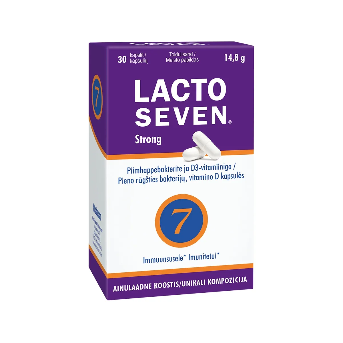 LACTOSEVEN STRONG CAPS N30 - Изображение товара