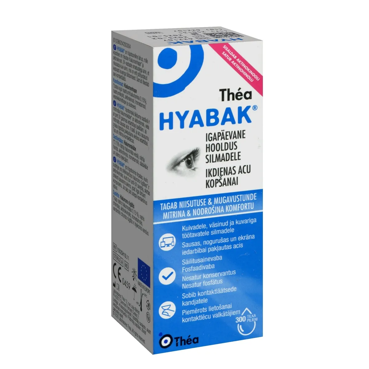 HYABAK NIISUTAVAD SILMATILGAD 10ML - Product Image