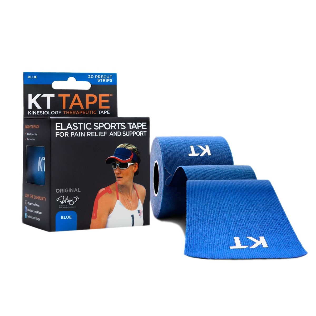 KT TEIP ORIGINAL (EELLÕIGATUD 5M, 20 STRIP) SININE - Product Image