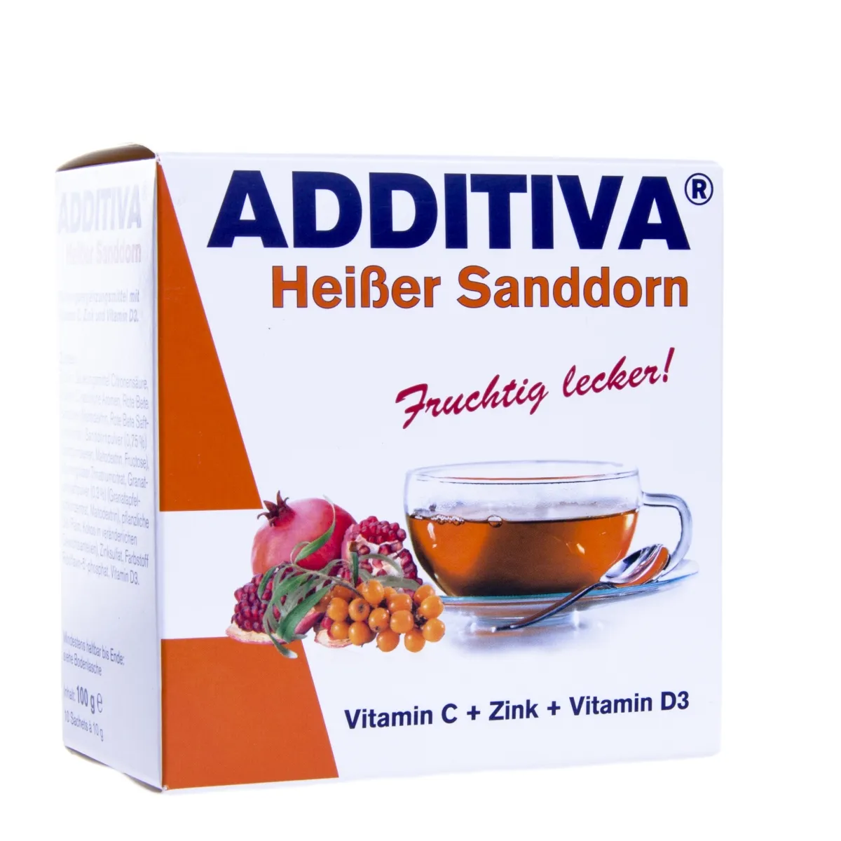 ADDITIVA KUUM JOOK ZN+VIT C+D3 N10 ASTELPAJU JA GRANAATÕUNA - Изображение товара