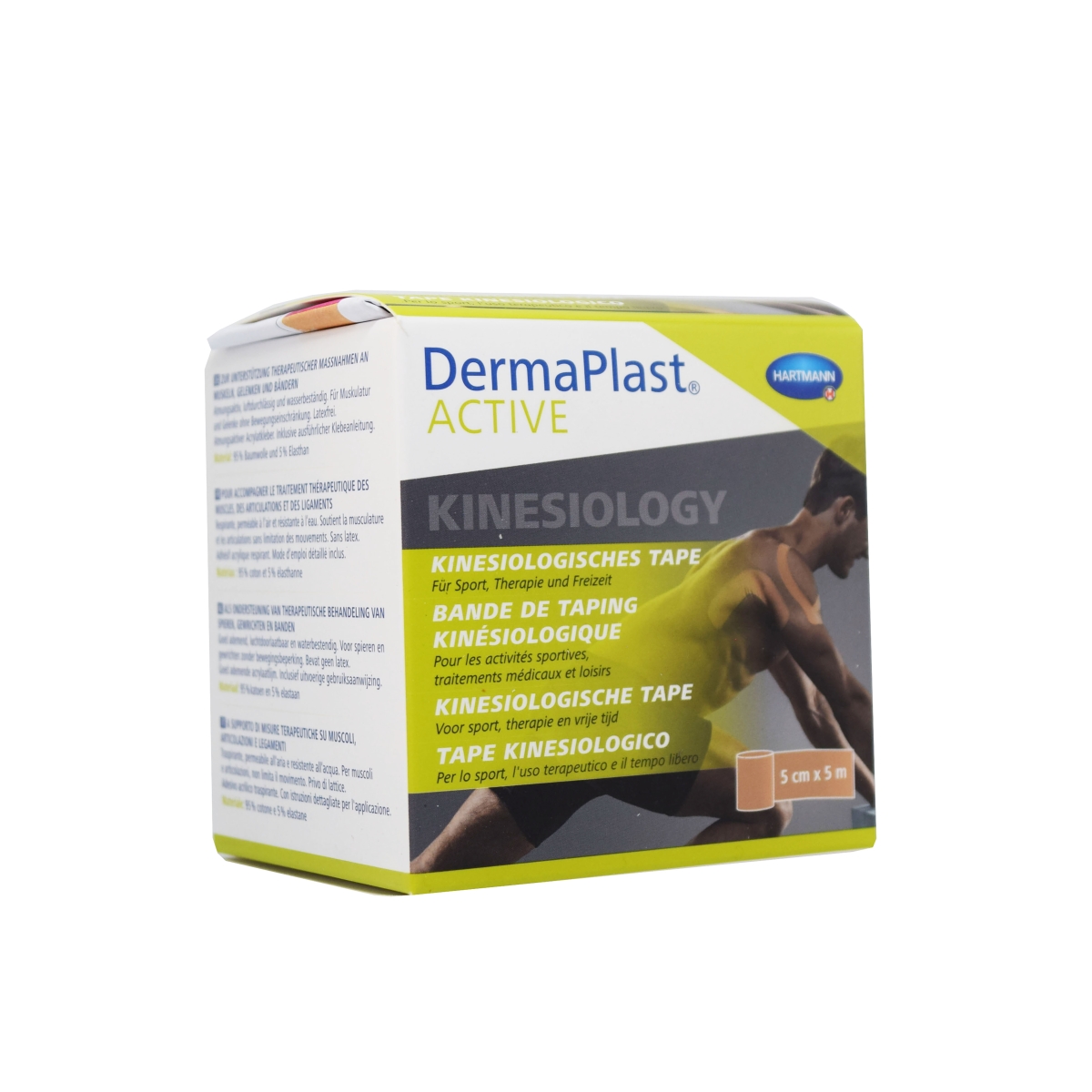 DERMAPLAST ACTIVE KINESIOTEIP 5CMX5M BEEZ/522442/ - Product Image