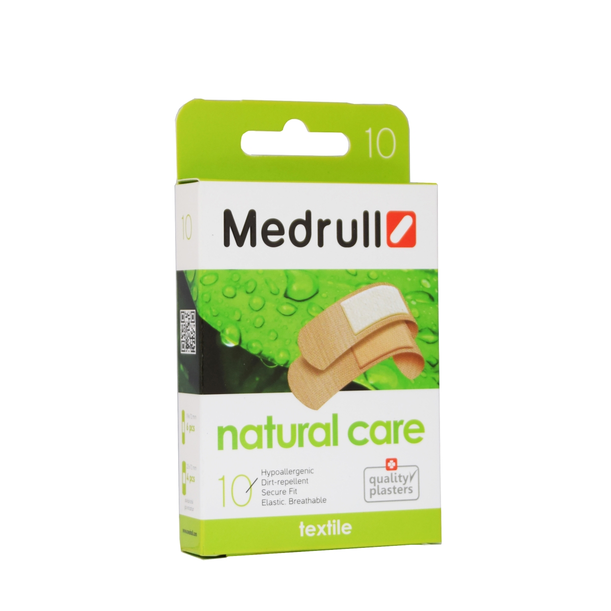 MEDRULL PLAASTER NATURAL CARE TEKSTIIL N10 (2 SUURUST) - Product Image