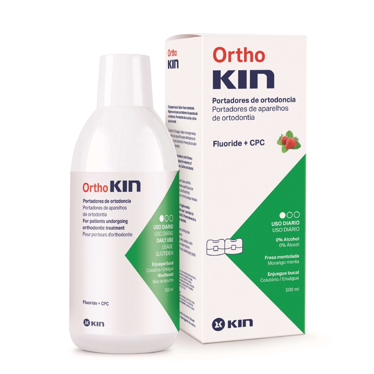 KIN ORTHO SUUVESI MAASIKA-MÜNDI 500ML BREKETITEKANDJALE - Product Image