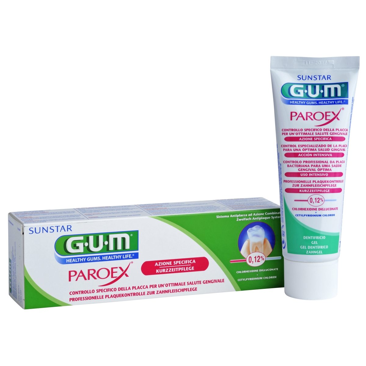 GUM PAROEX 0.12% ЗУБНАЯ ГЕЛЬ-ПАСТА 75МЛ - Product Image