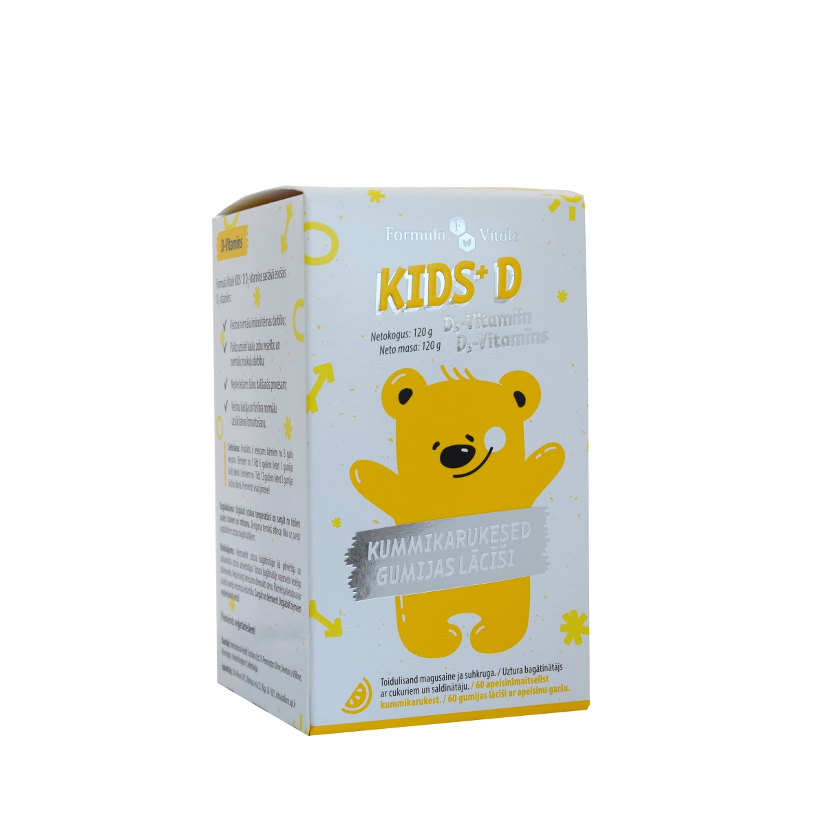 FORMULA VITALE KIDS+ D 20MCG KUMMIKARUKESED N60