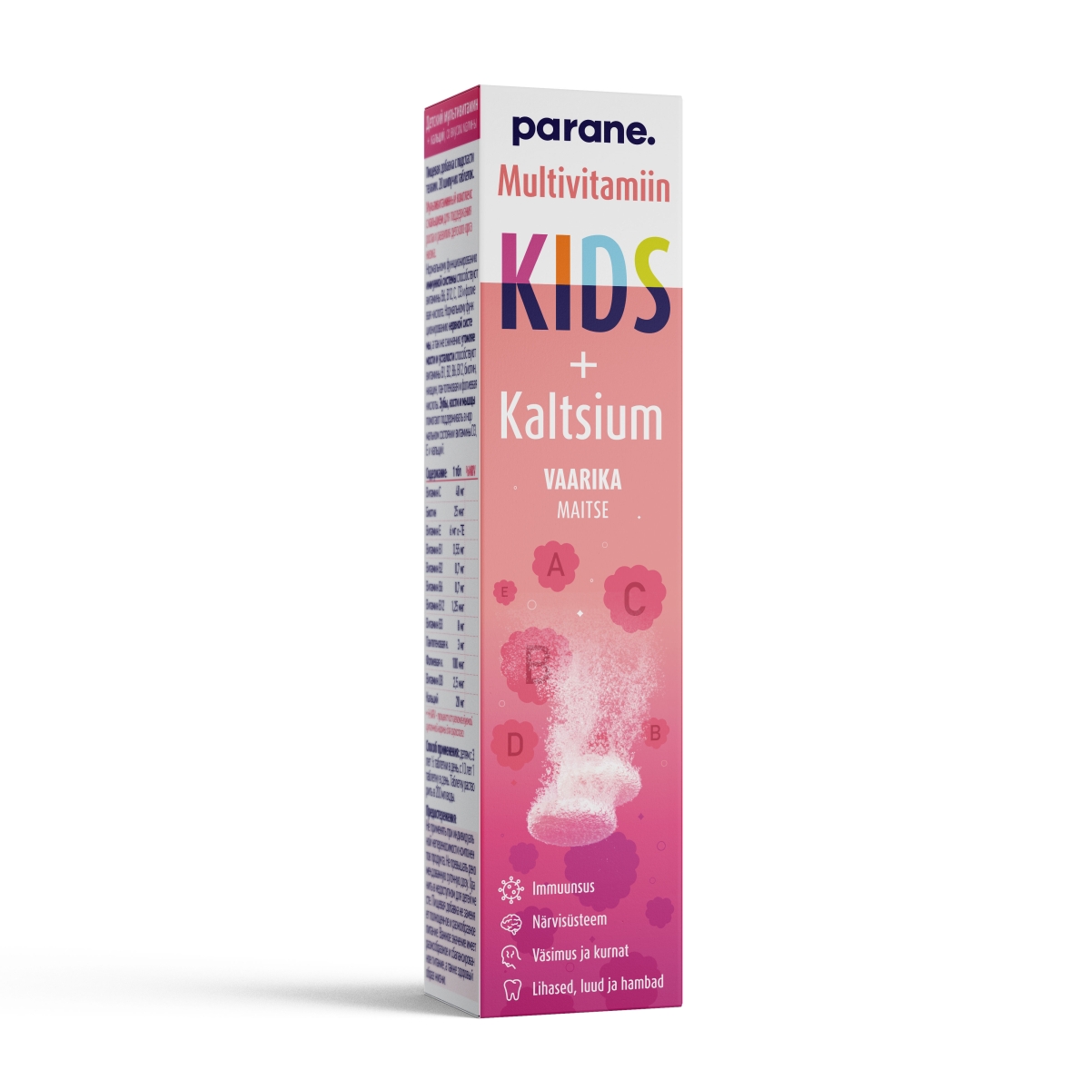 PARANE MULTIVITAMIIN KIDS + KALTSIUM N20 - Product Image