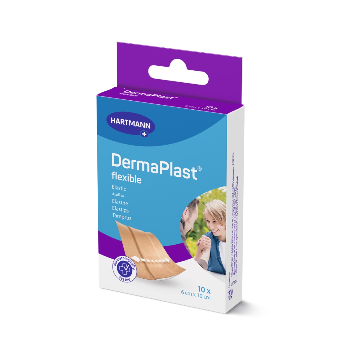 DERMAPLAST PLAASTRID FLEXIBLE 6X10CM N10 /535220/ - Product Image