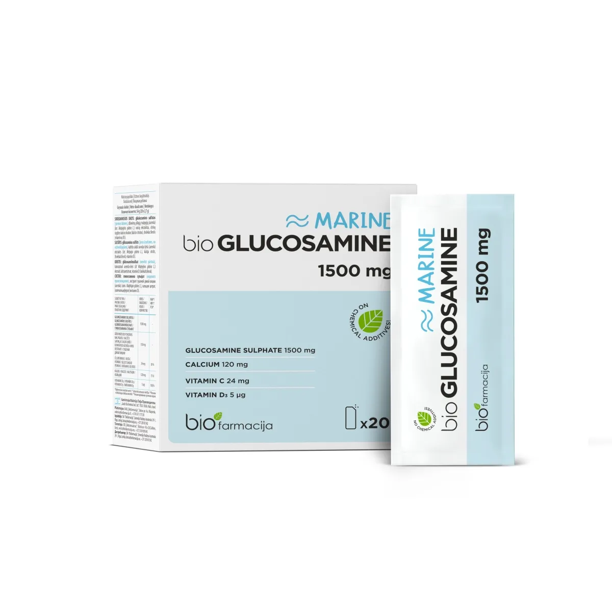 BIO GLUCOSAMINE MARINE 1,5G N20 - Изображение товара