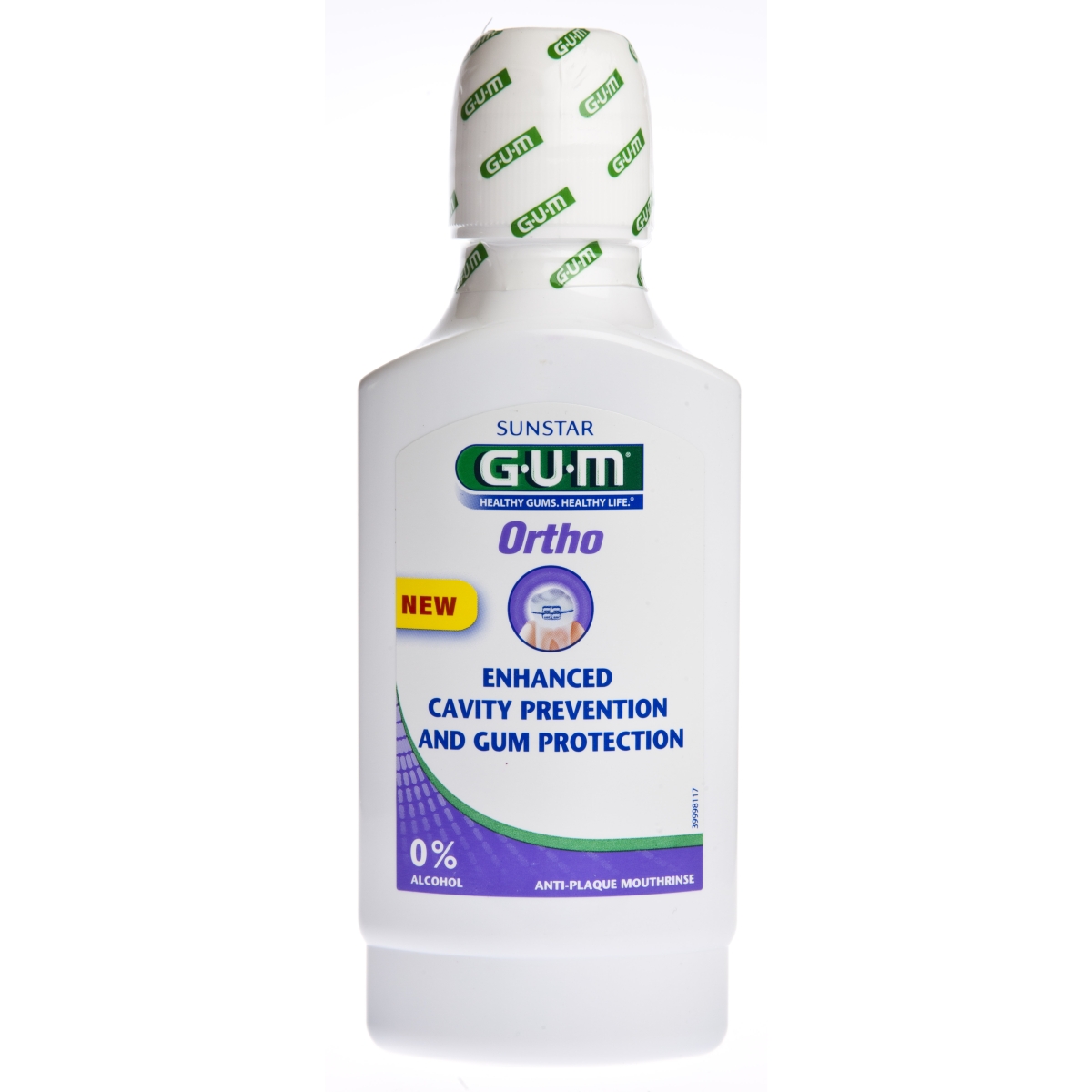 GUM ORTHO ОПОЛАСКИВАТЕЛЬ ДЛЯ ПОЛОСТИ РТА  300ML/3090/ - Product Image