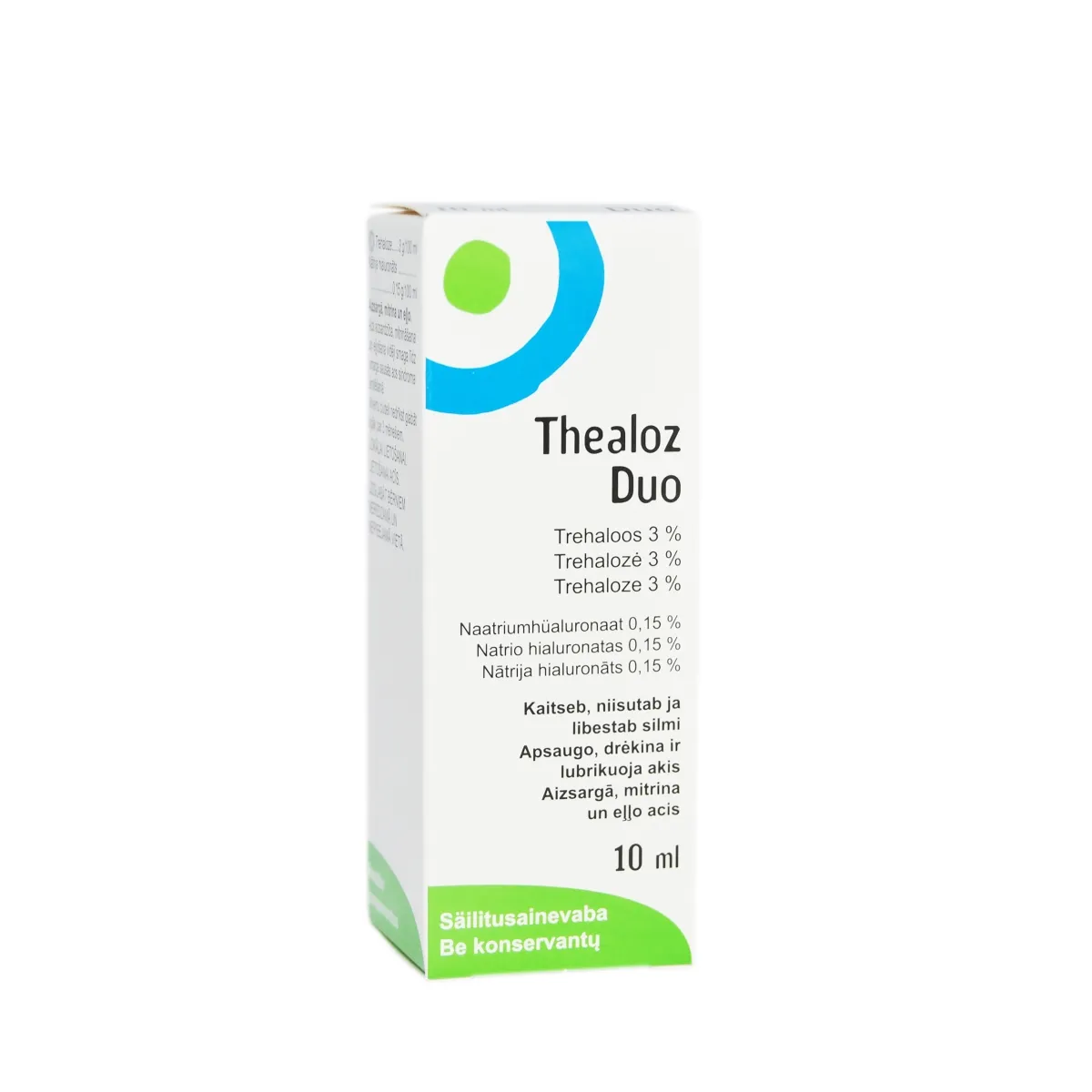 THEALOZ DUO NIISUTAVAD SILMATILGAD 10ML - Product Image