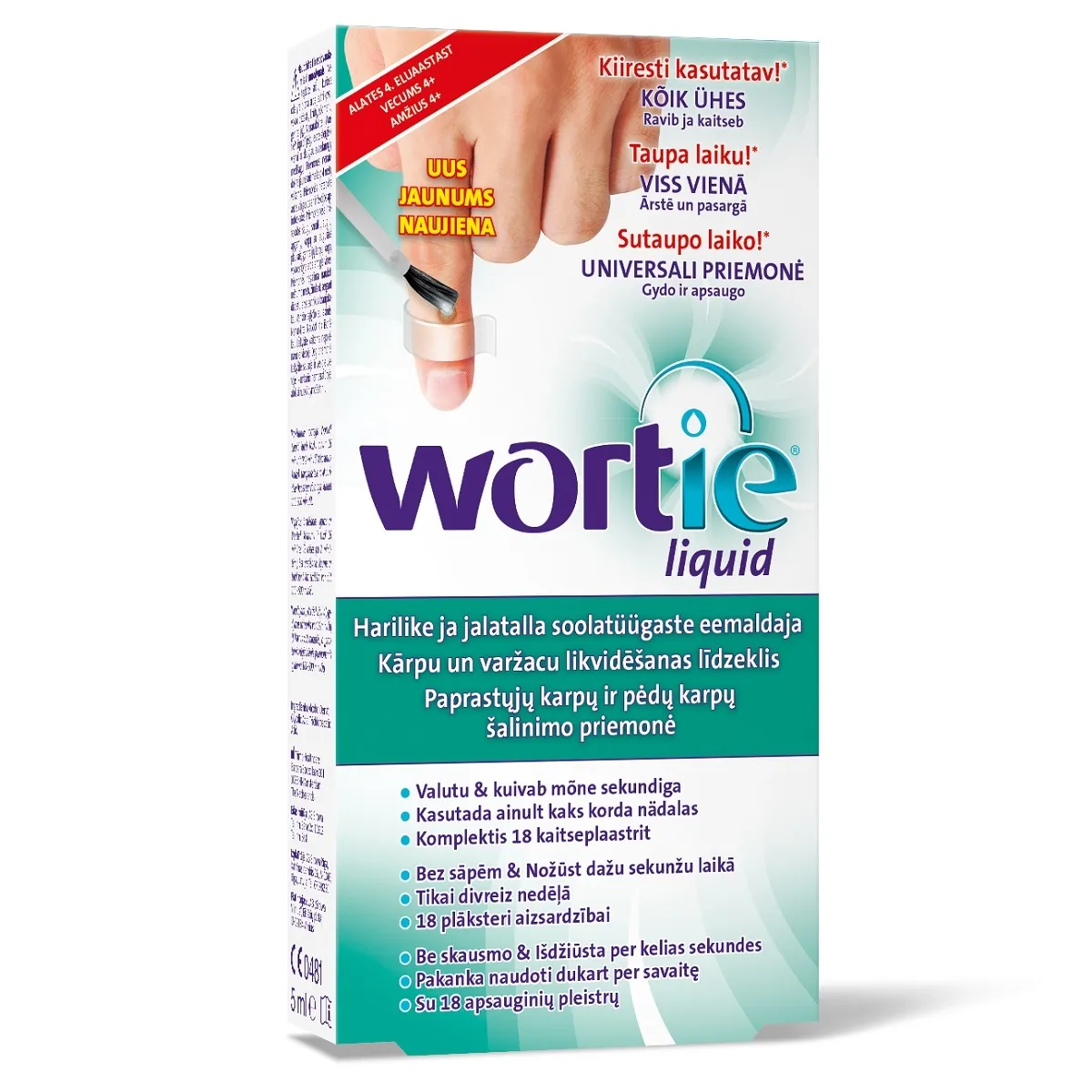 WORTIE LIQUID SOOLATÜÜGASTE EEMALDAJA 5ML - Изображение товара