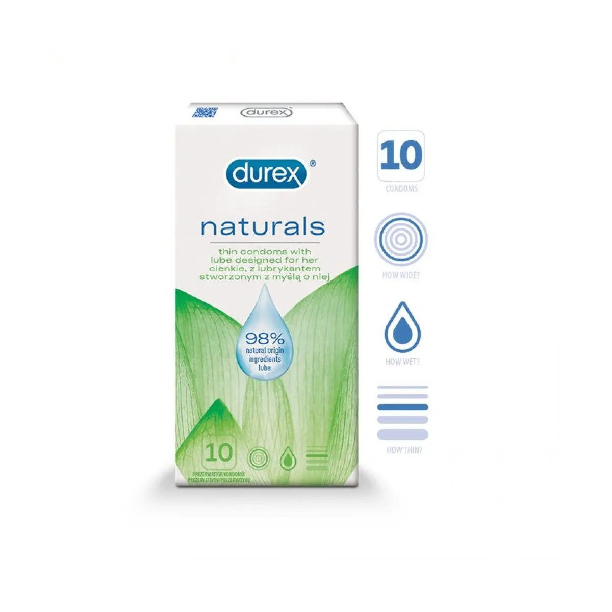 DUREX KONDOOMID NATURALS THIN N10 - Изображение товара