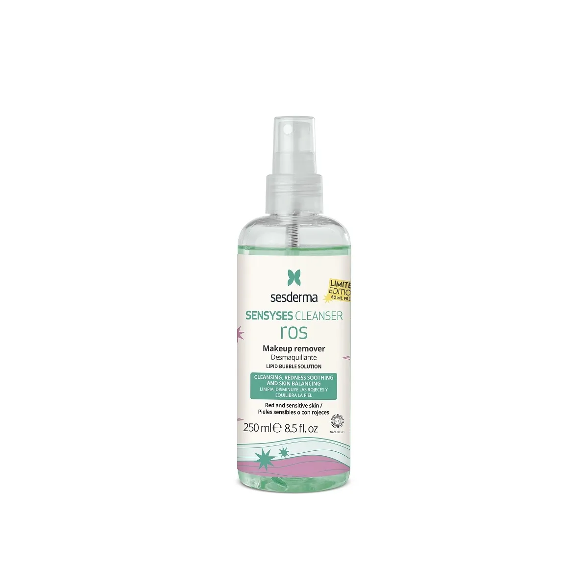 SESDERMA SENSYSES CLEANSER PUHASTUSVESI TUNDLIK NAHK 250ML - Изображение товара