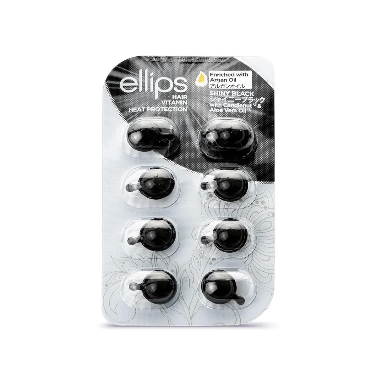 ELLIPS SHINY BLACK JUUSKEVITAMIINID PEALEMÄÄRITAVAD 1ML N8