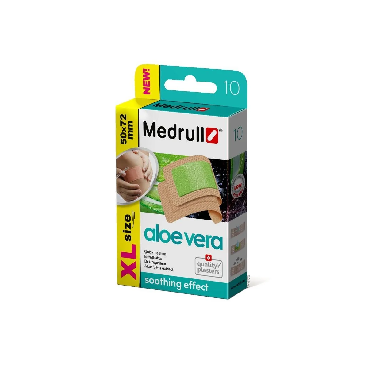 MEDRULL PLAASTER ALOE VERA XL 50X72MM N10 - Изображение товара