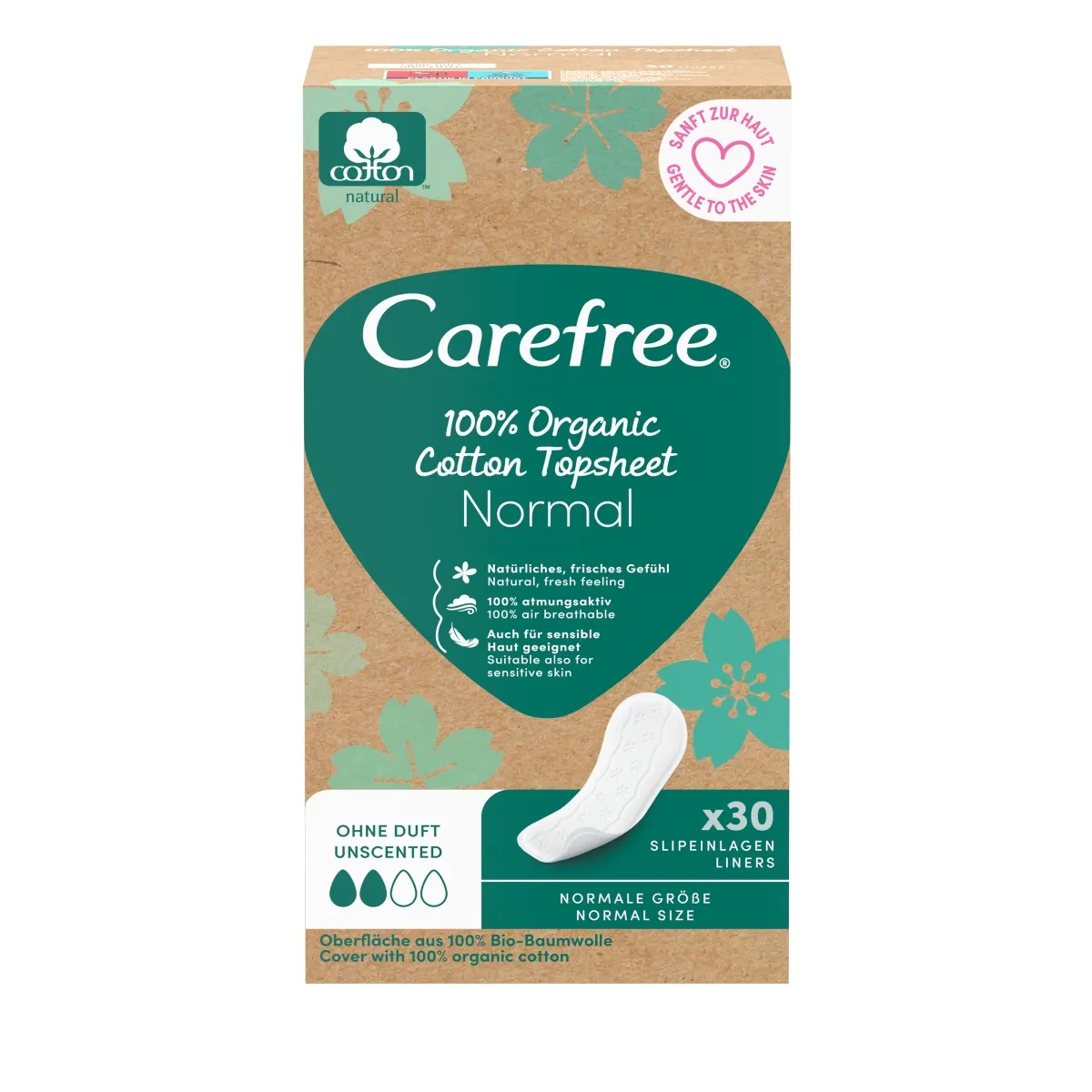 CAREFREE PESUKAITSE ORGANIC NORMAL N30 - Изображение товара