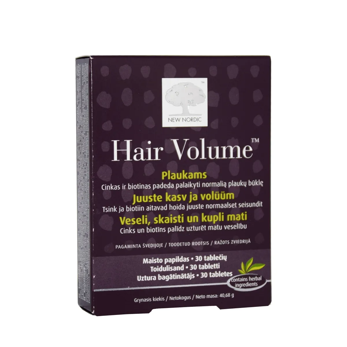 NEW NORDIC HAIR VOLUME TBL N30