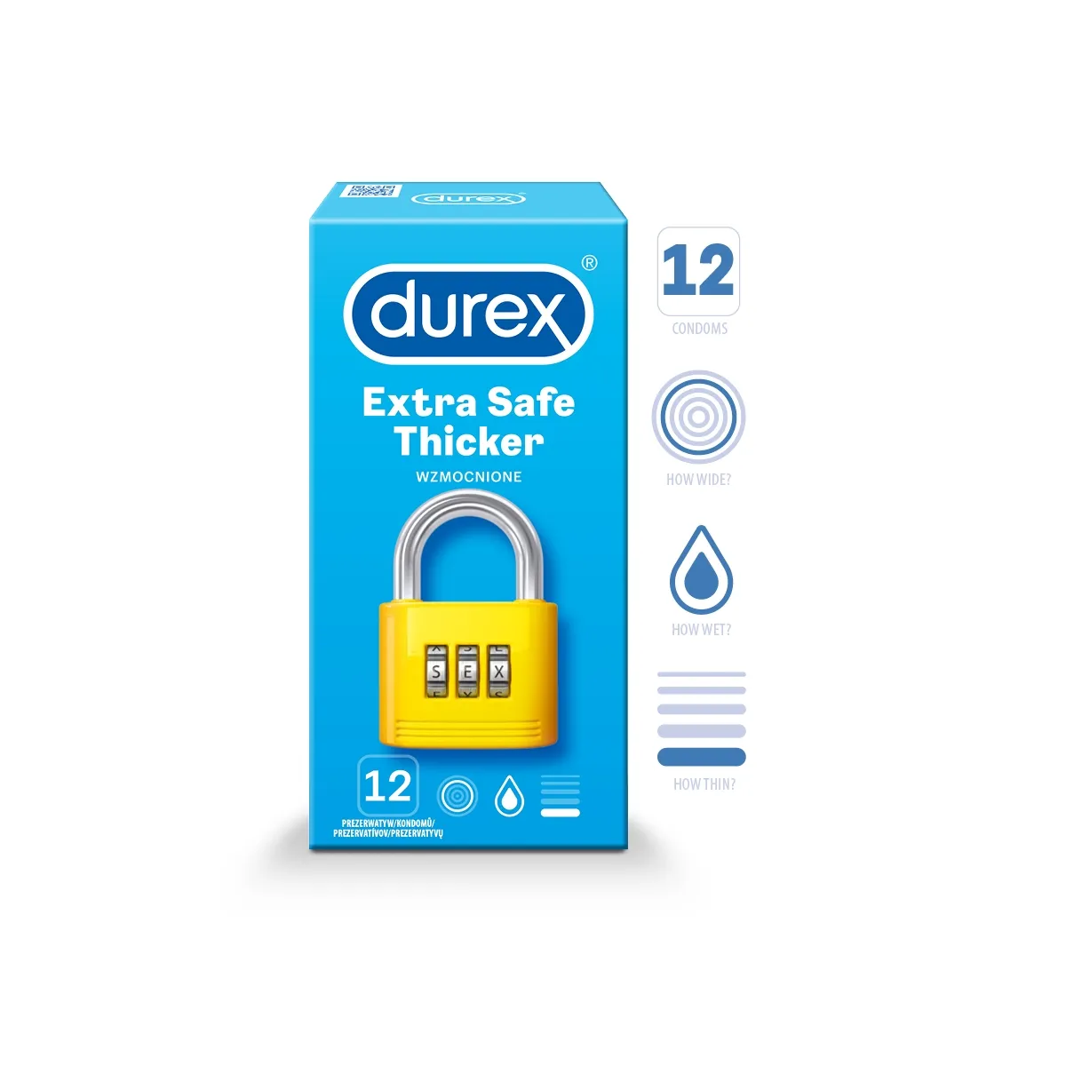 DUREX KONDOOMID EXTRA SAFE N12 - Изображение товара