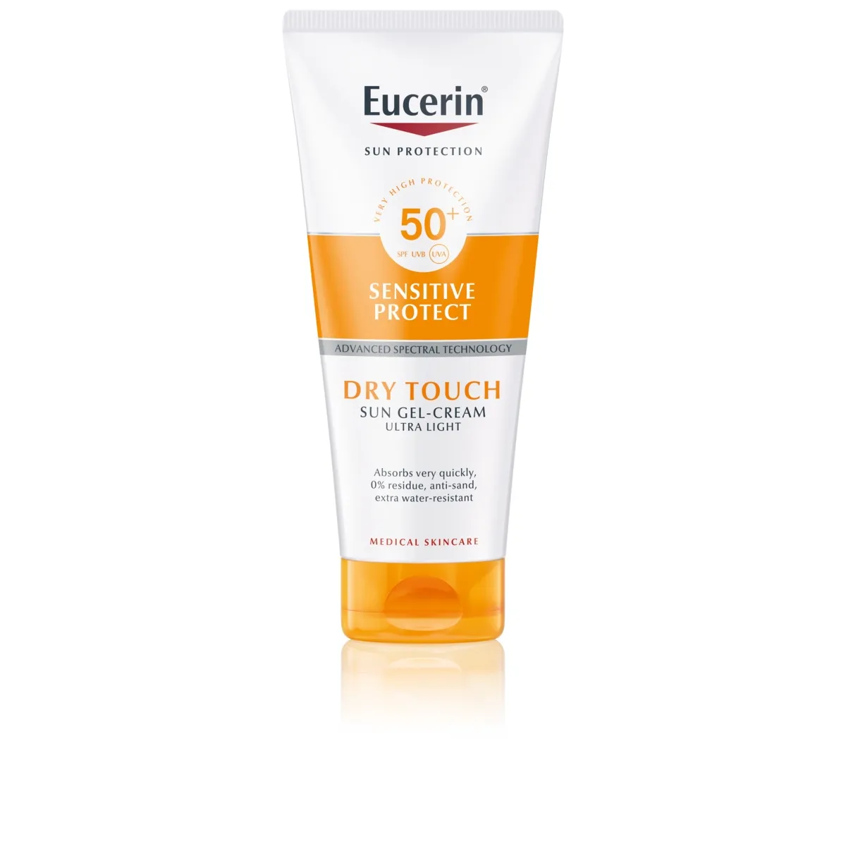 EUCERIN SUN PÄIKESEKAITSE GEEL-KREEM DRY TOUCH SPF50+ 200ML - Изображение товара