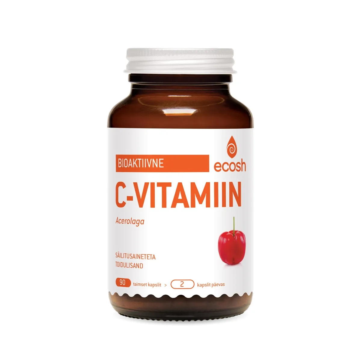 ECOSH BIOAKTIIVNE C-VITAMIIN ACEROLAGA KAPSLID N90 - Product Image