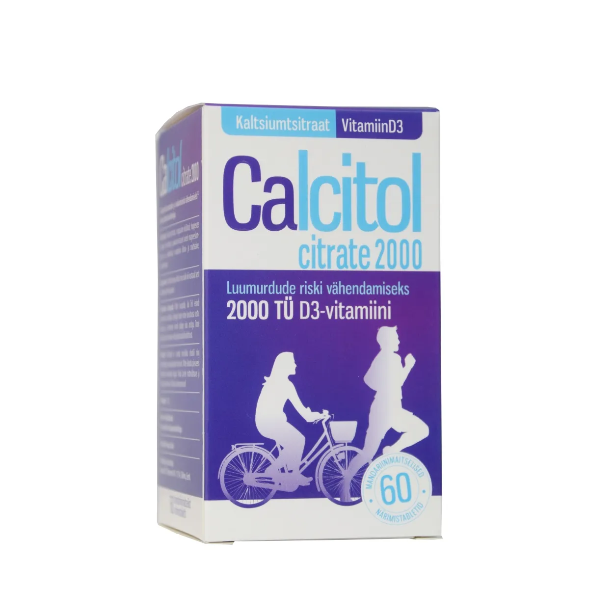 CALCITOL CITRATE NÄRIMISTBL 2000MG+D3 2000IU N60 - Изображение товара