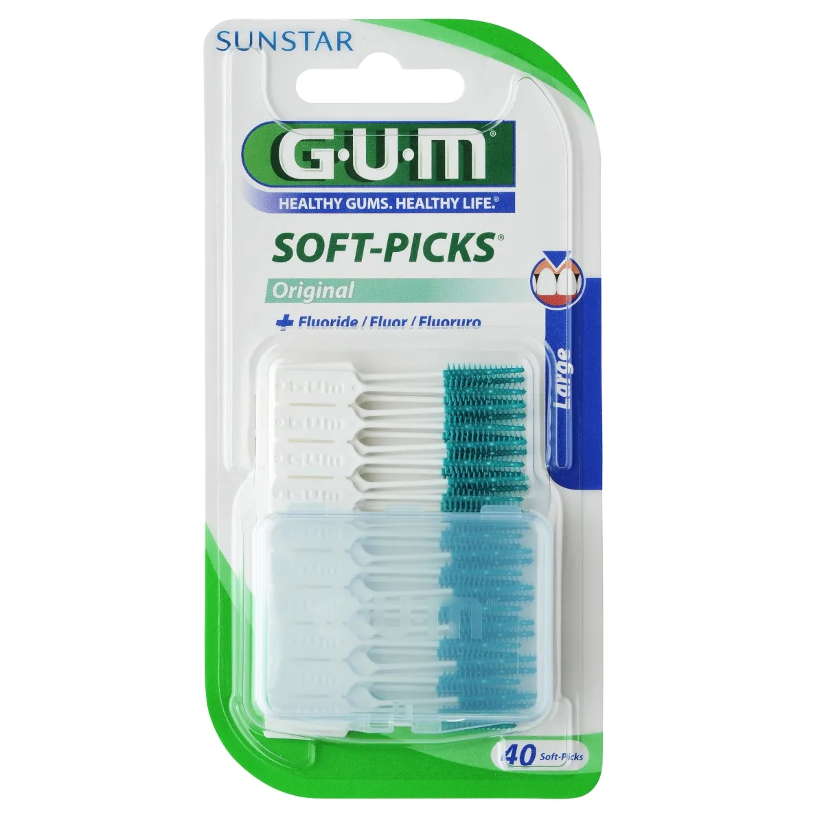 GUM SOFT PICKS ORIGINAL HAMBATIKUD LARGE N40 - Изображение товара