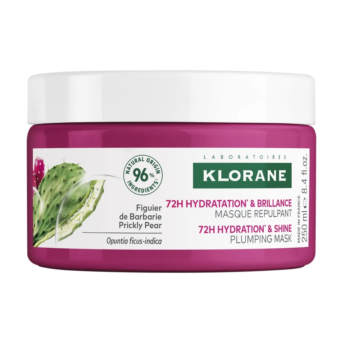 KLORANE JUUKSEMASK 72H NIISUTAV JA SÄRA ANDEV 250ML