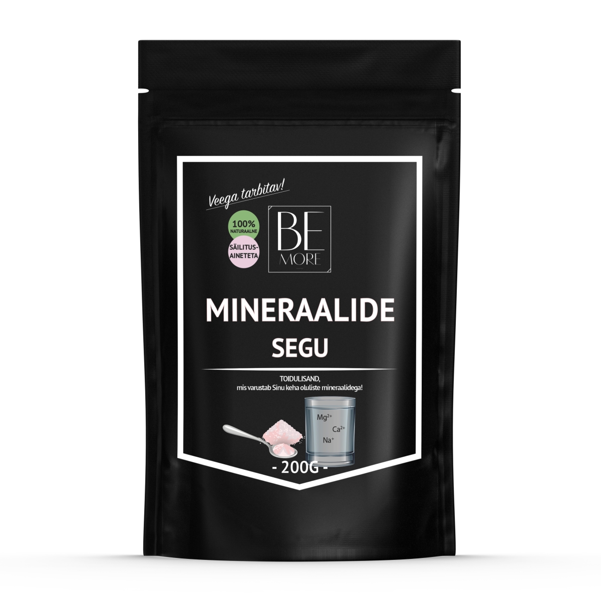 BE MORE MINERAALIDE SEGU PULBER 200G - Product Image