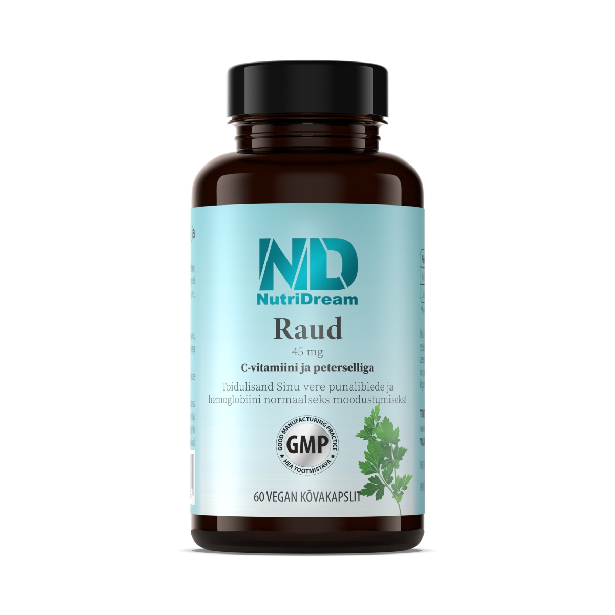 NUTRIDREAM RAUD C VITAMIINI JA PETERSELLIGA KAPSLID 45MG N60 - Product Image