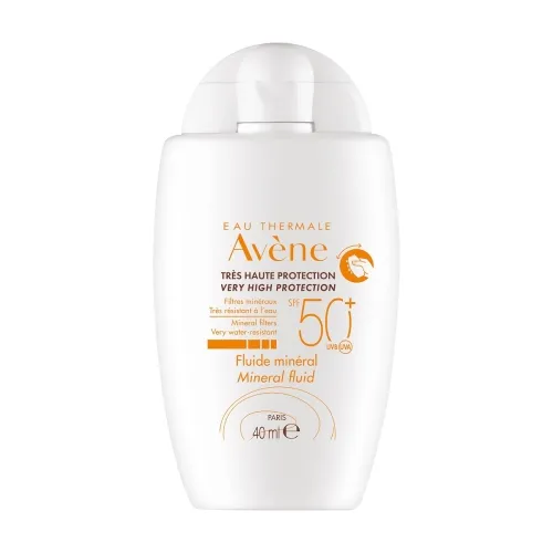 AVENE SUN MINERAL FLUID PÄIKESEKAITSE SPF50+ 40ML