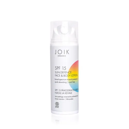 JOIK ORGANIC PÄIKESEKAITSEKREEM NÄOLE JA KEHALE SPF15 150ML