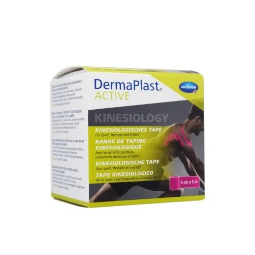 DERMAPLAST ACTIVE KINESIOTEIP 5CMX5M ROOSA/522441/