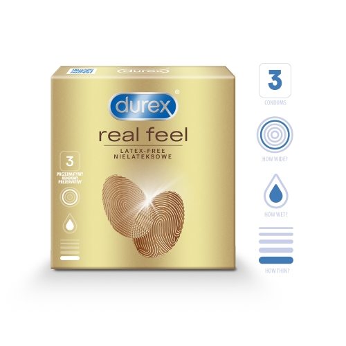 DUREX KONDOOMID REAL FEEL N3