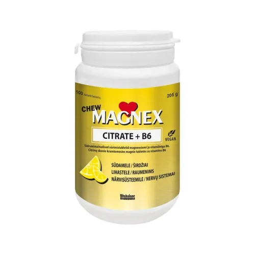 MAGNEX CITRATE+VITAMIIN B6 NÄRIMISTBL 375MG N100