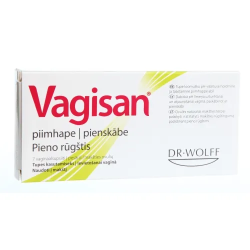 VAGISAN PIIMHAPE VAGINAALSUPOSIIT N7