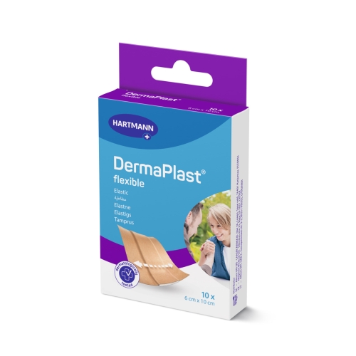 DERMAPLAST PLAASTRID FLEXIBLE 6X10CM N10 /535220/