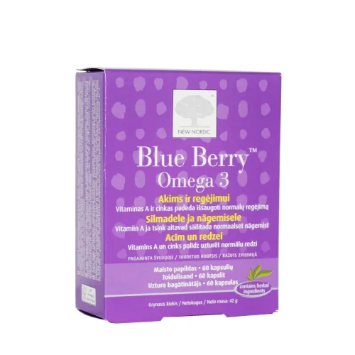 NEW NORDIC BLUE BERRY OMEGA-3 CAPS N60