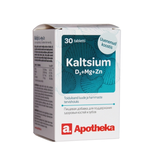 A. KALTSIUM+D3+MG+ZN TABLETID N30