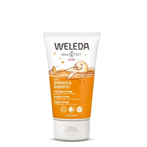 WELEDA SHAMPOON-DUSHIKREEM LASTELE APELSIN 150ML