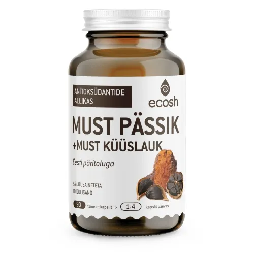 ECOSH MUST PÄSSIK+MUST KÜÜSLAUK KAPSLID N90