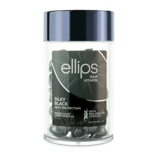 ELLIPS SILKY BLACK JUUKSEVITAMIINID PEALEMÄÄRITAVAD 1ML N50